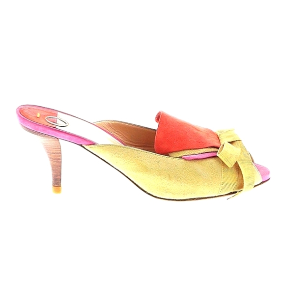 Scarpe O Jour Giorgia Caovilla Suede Colorblock Heels | EU 36.5 / US 6 - Picture 3 of 3